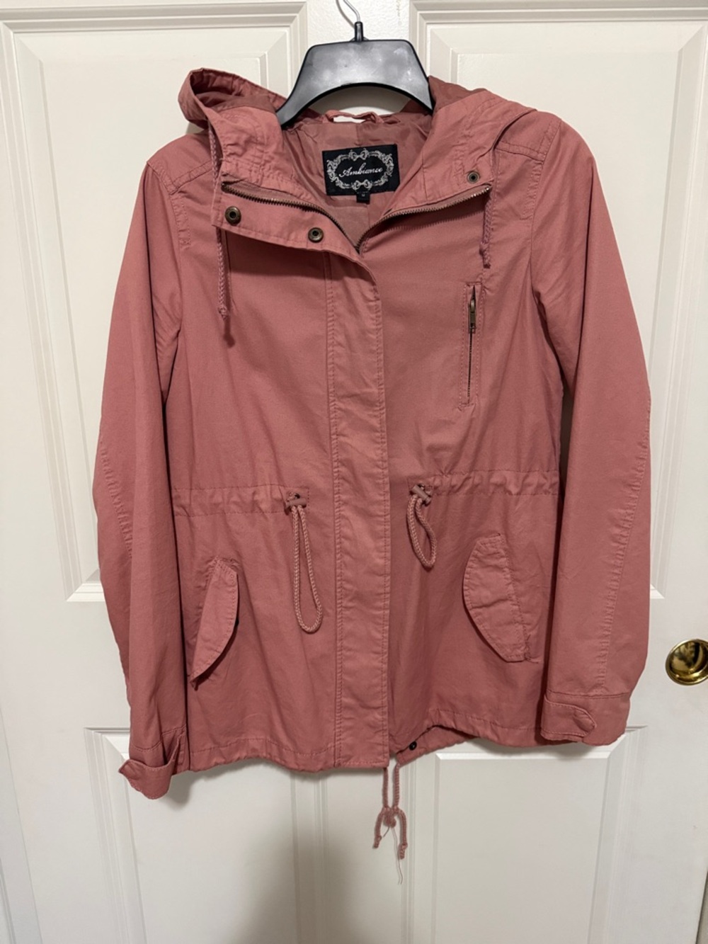 Ambrielle Rosewood Hooded Utility Jacket